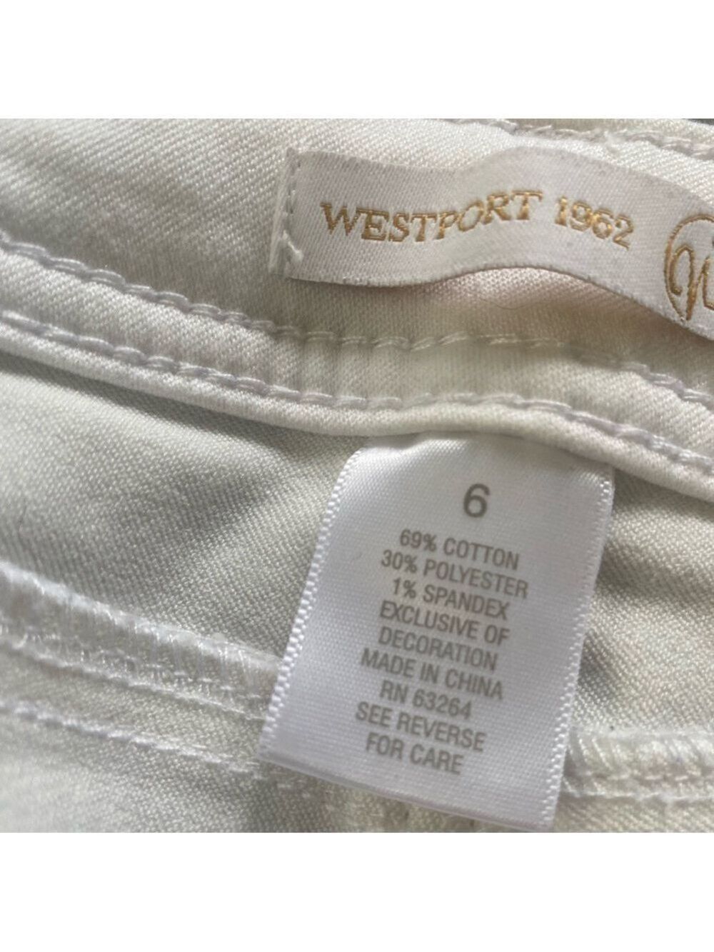Westport 1962 White Skinny Capri Jeans Size 6 - Picture 4 of 10